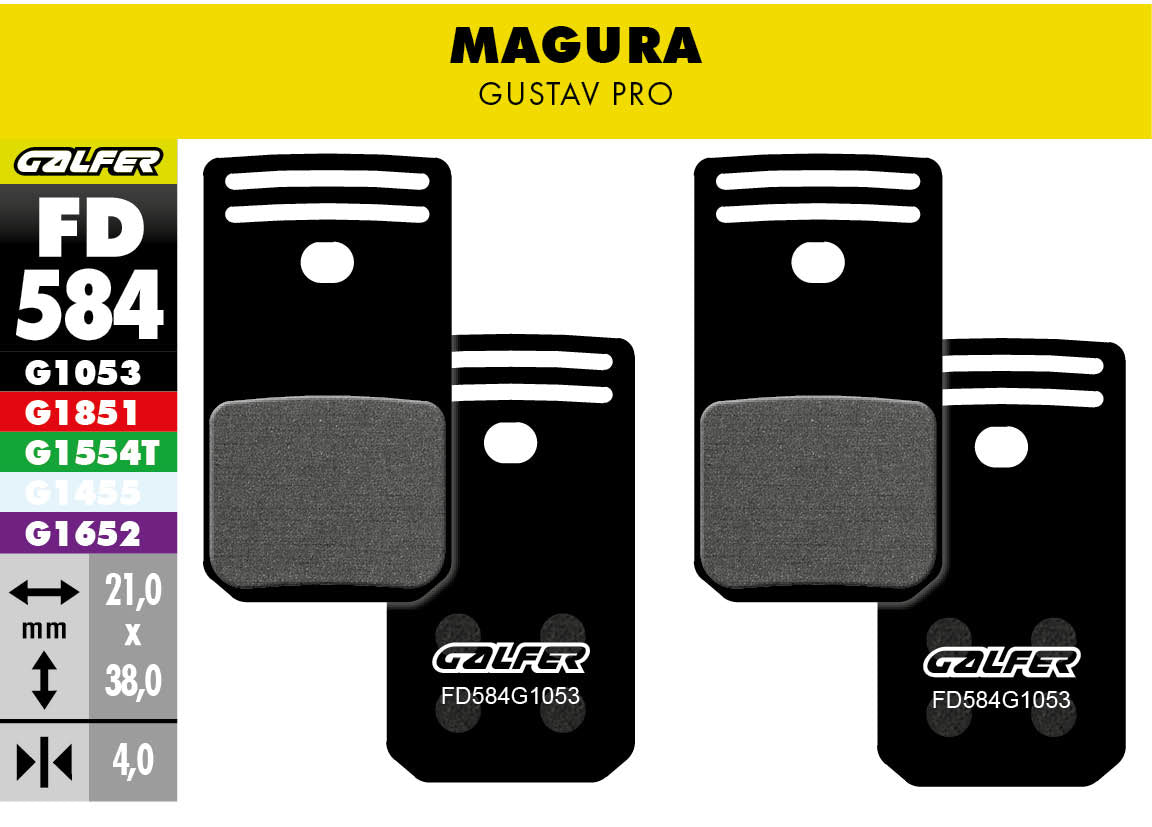 Galfer FD584 Magura Gustav Pro G1652 eBike Pads