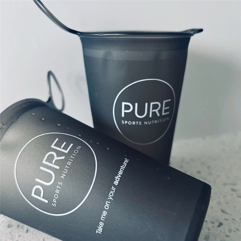 Pure Sports Collapsible Soft Cup 225ml Charcoal