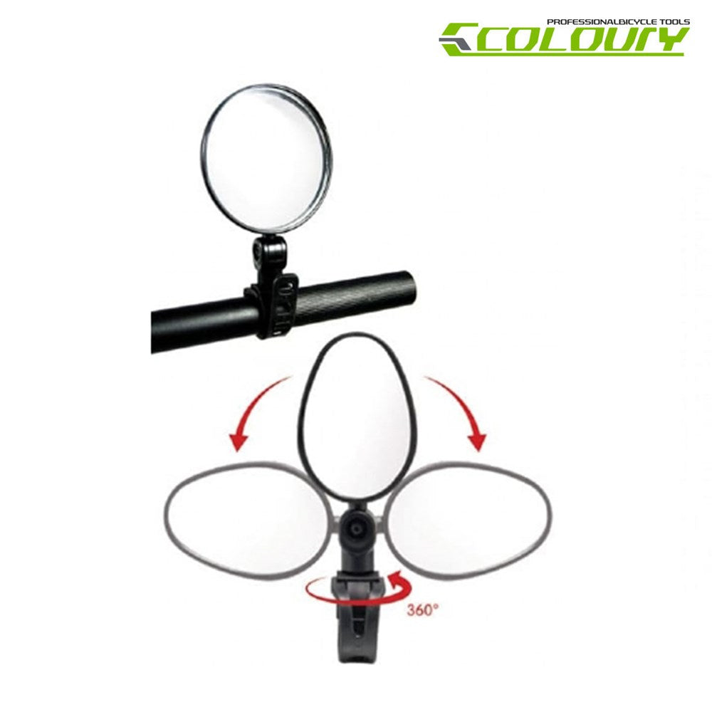 Coloury Mirror W/QR Strap 2" x 3" Oval