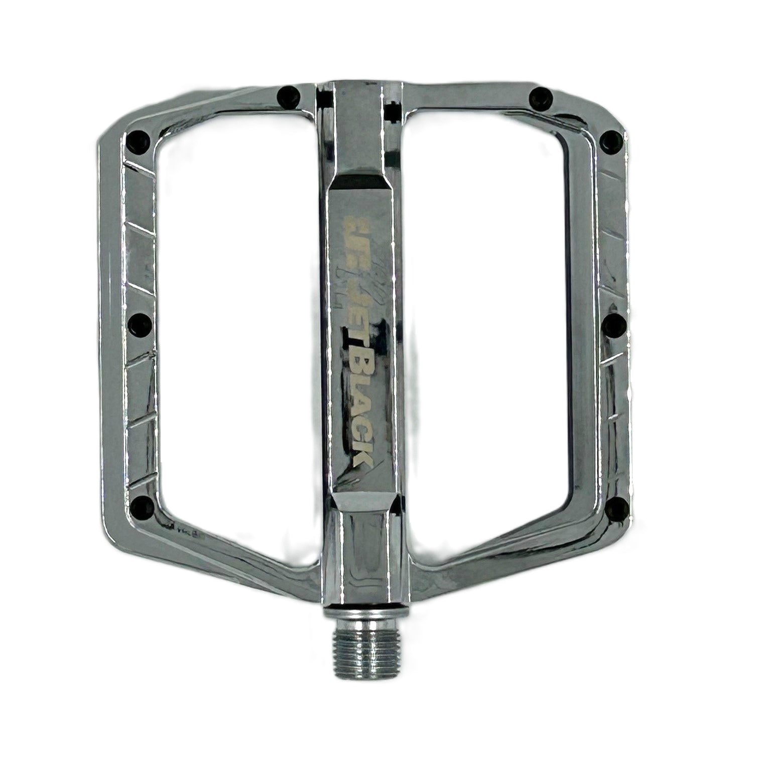 JetBlack FeatherLite Low Profile Flat Pedal Chrome
