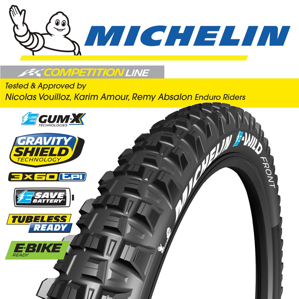 Michelin E-Wild Comprtition Line Front 29" x 2.6 Gum-X Tyre
