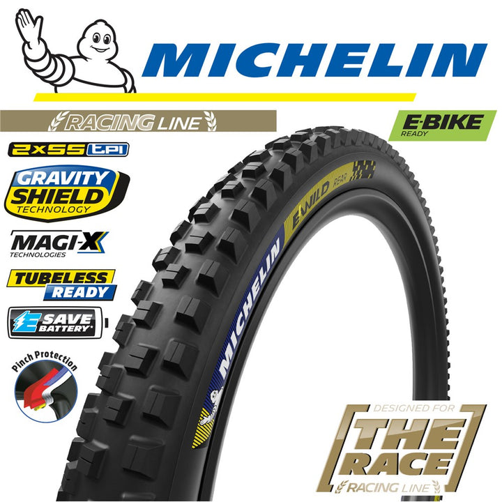 Michelin E-Wild Race Line Rear 29" x 2.6 Tyre