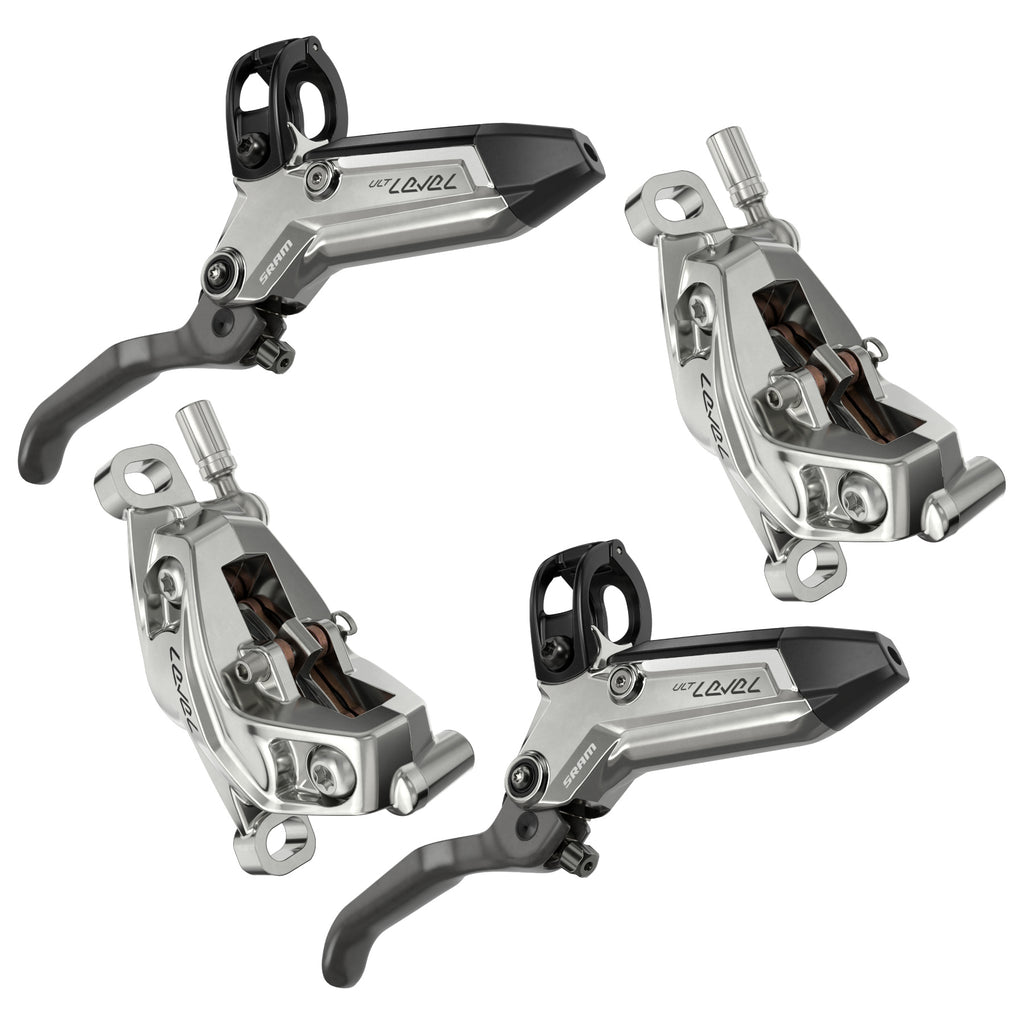 Sram Level Ultimate Stealth 4 piston Carbon Blade Brake Set Rear
