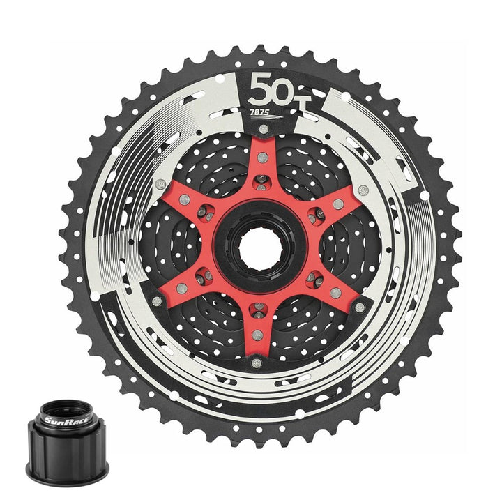 SunRace MZ91X 10-50T 12Spd XD Cassette Black Chrome