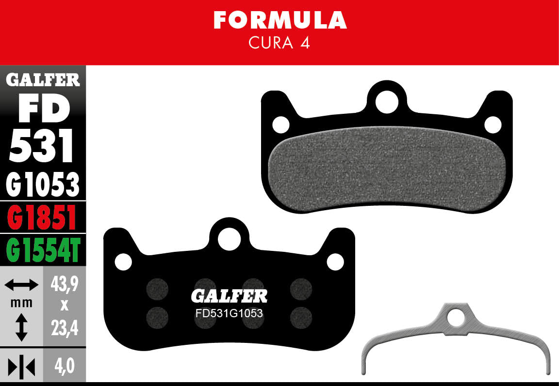 Galfer FD531 Cura 4 G1053 Standard Brake Pads
