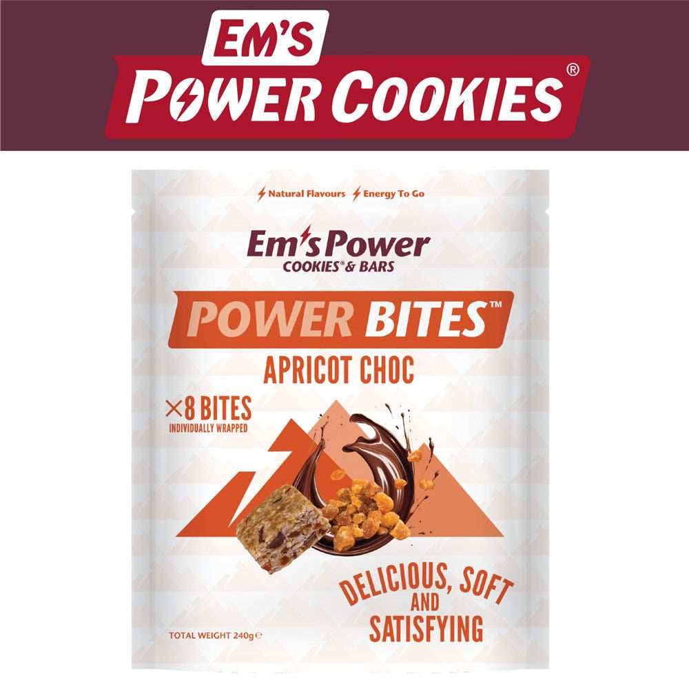 Em's Power Bites Apricot Chocolate 8Pk 240gr