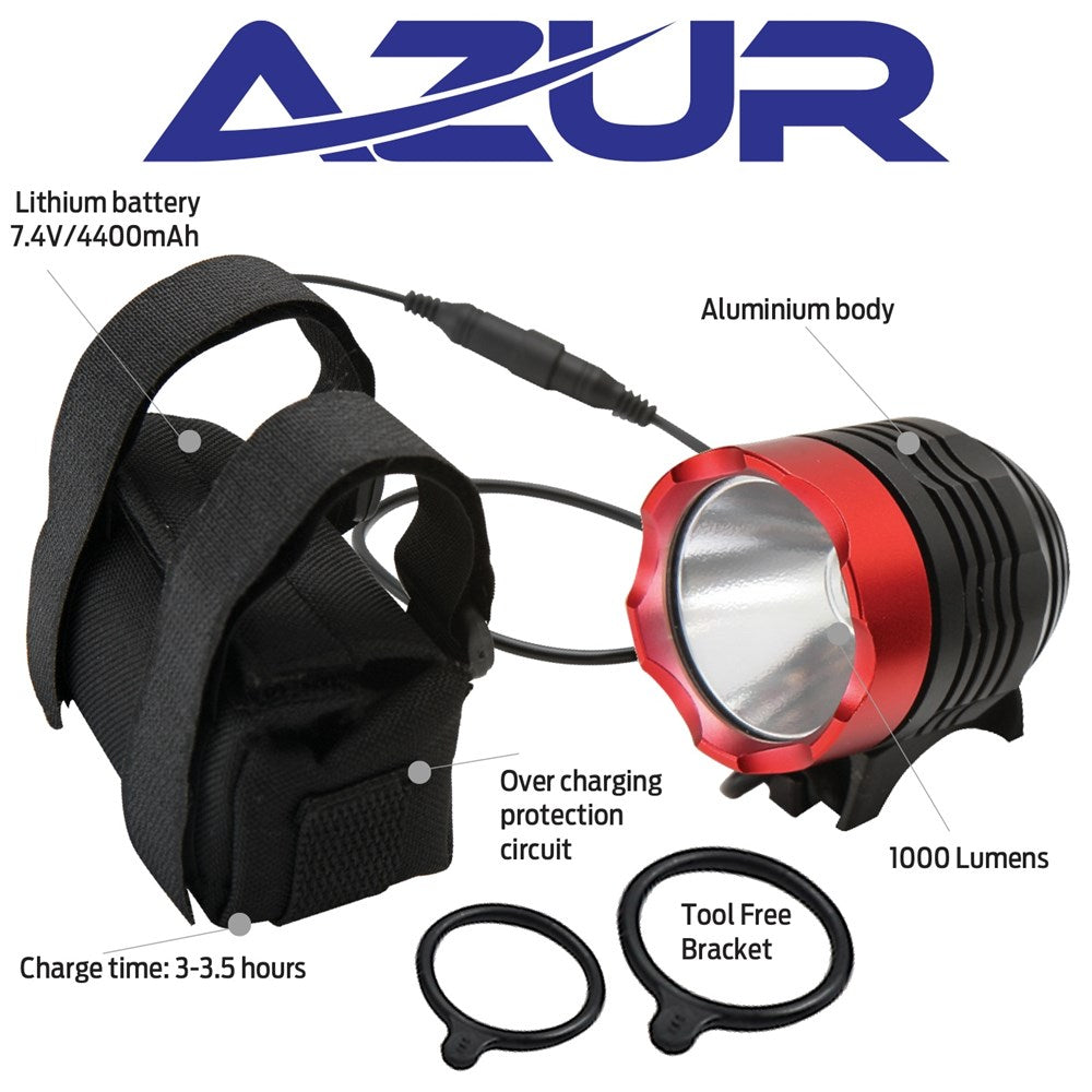 Azur Vega 1000 Lumen Headlight
