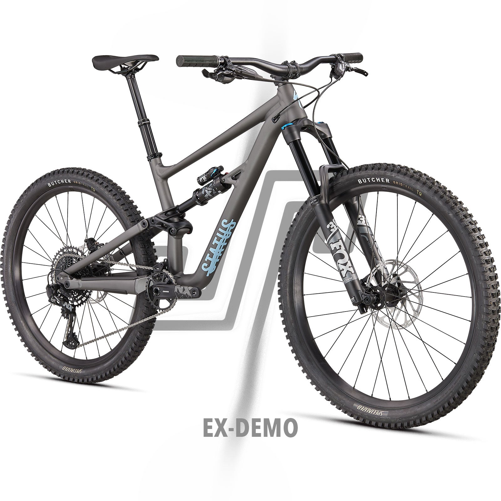 2022 Specialized Status 160 Satin Smoke / Arctic Blue EX-DEMO S2