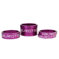 Burgtec Stem Spacer Kit 5mm x 2 - 10mm - 20mm Purple Rain