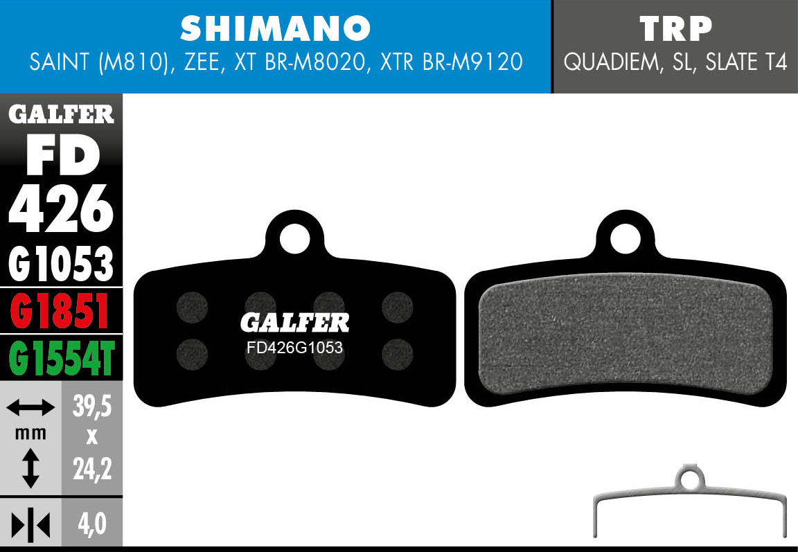 Galfer FD426 Shimano Saint/Zee G1053 Standard Brake Pads