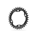 Absolute Black Oval PREMIUM Shimano XT M8000/MT700 Asymmetrical NW Chainring for HG+ 12spd