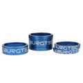 Burgtec Stem Spacer Kit 5mm x 2 -10mm - 20mm Deep Blue