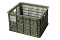 Basil Bicycle Crate 29.5L M Moss Green Recycled Basket