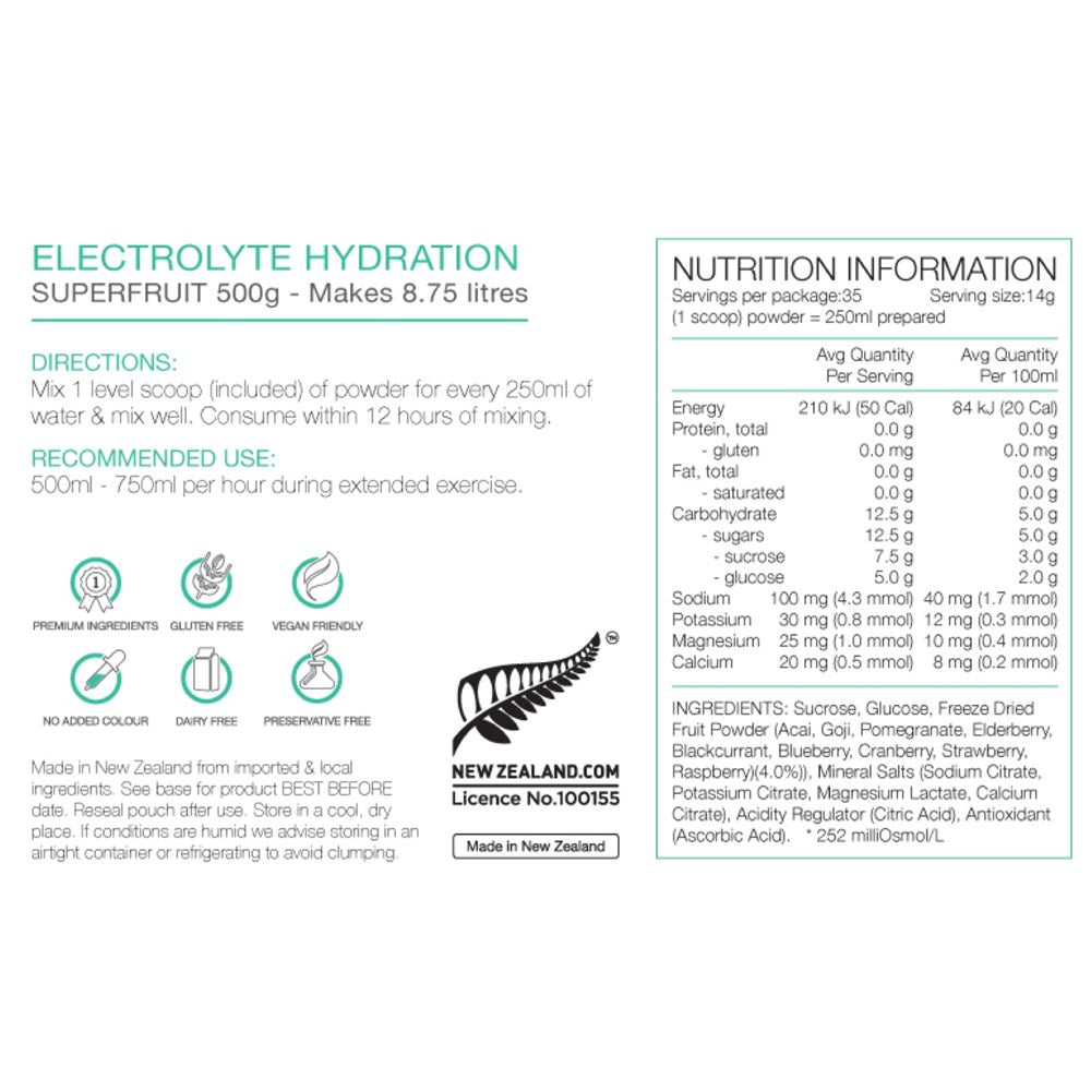 Pure Electrolyte Hydration Superfruit 500g