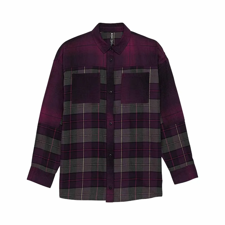 Fox Oversized Flannel Women's Shirt