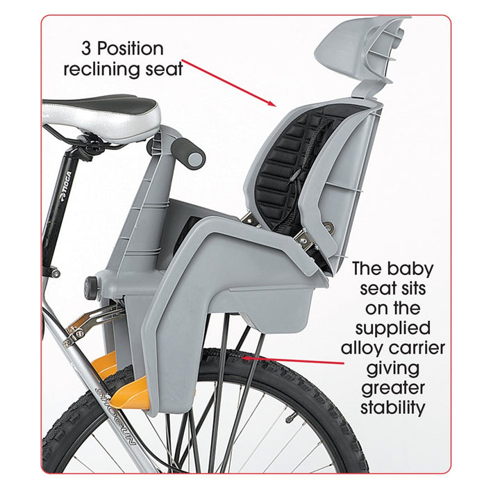 Beto Deluxe Baby Seat W/Rack Suits Disc Brake