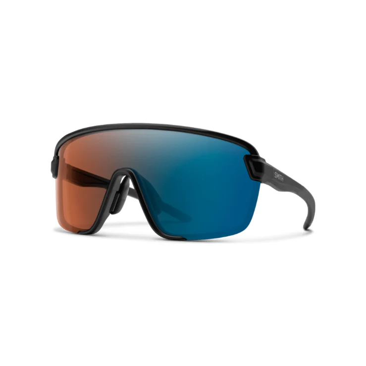 Smith Bobcat Matte Black + ChromaPop Glacier Photochromic Copper Blue Mirror