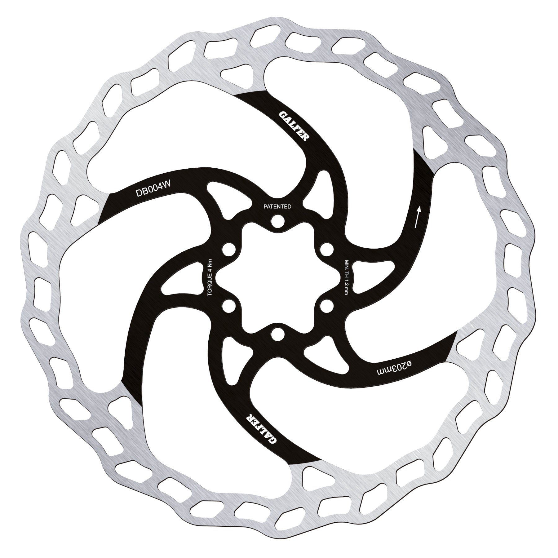 Galfer Disc Wave 6 bolt 1.8mm 203mm