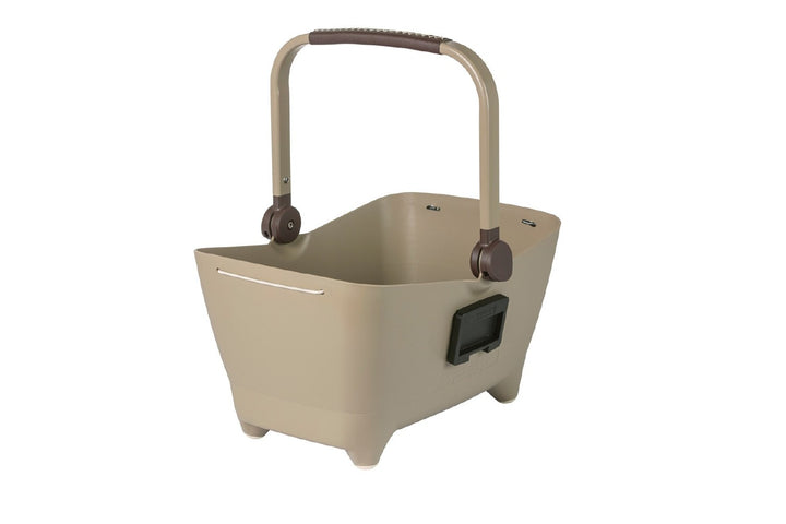 Basil Buddy Dog Bicycle Basket KF 32L Biscotti Brown