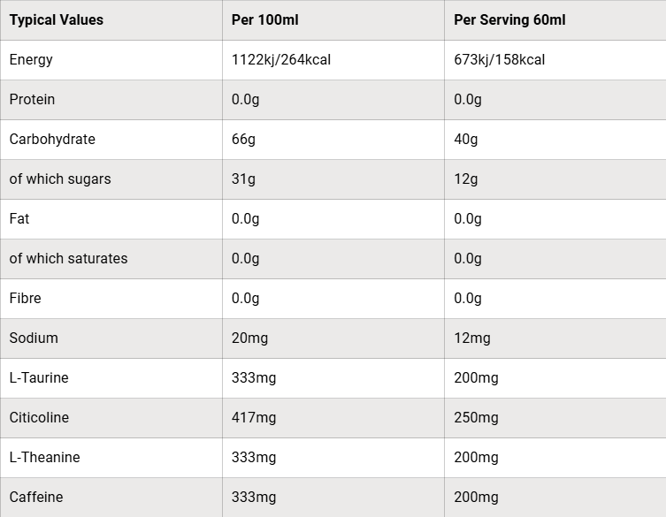 SIS Gel Beta Fuel + Nootropics Lemon & Lime Single 60ml